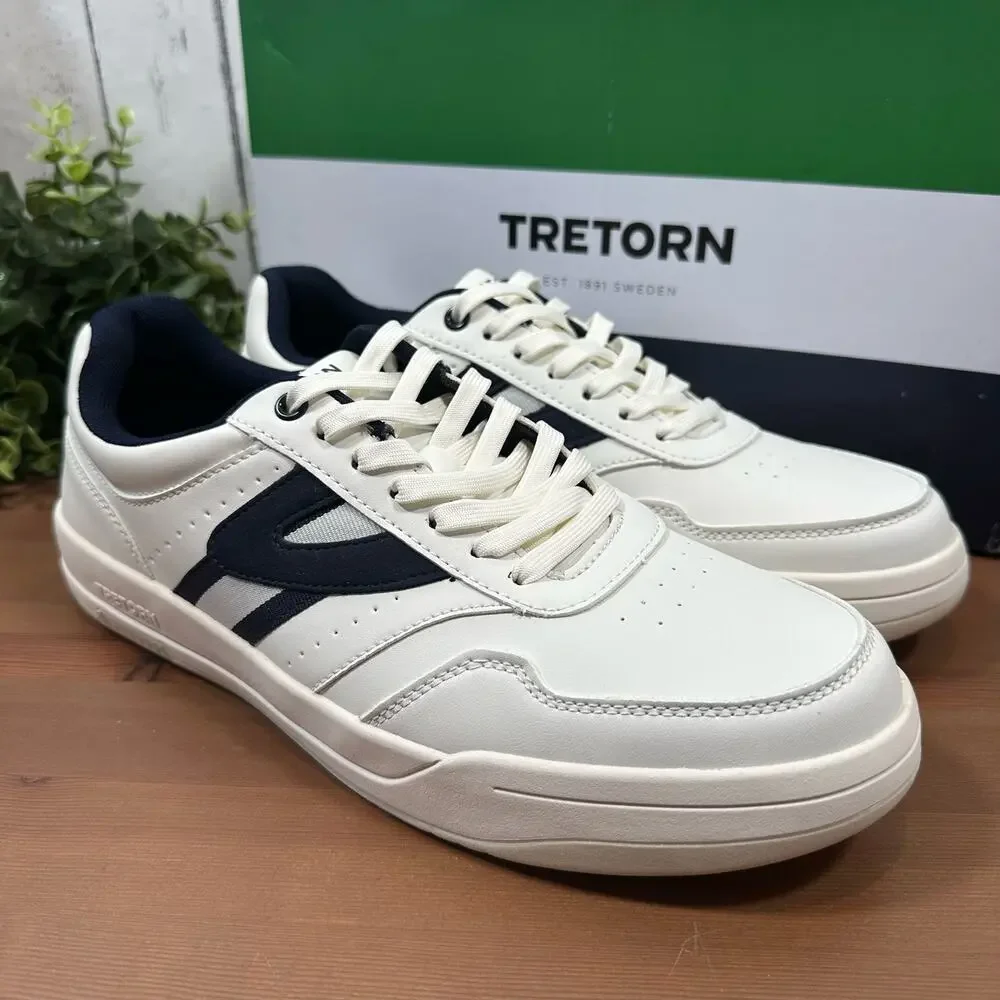 Tretorn‎ Dennis White Low Top Lace Up Sneakers Men's Size 9.5